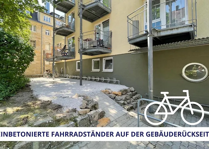 Apt Wahnfried No2 - Sehr Zentrales, Ruhiges Cityapartment Mit Balkon, Kueche, Duschbad & Parkplatz