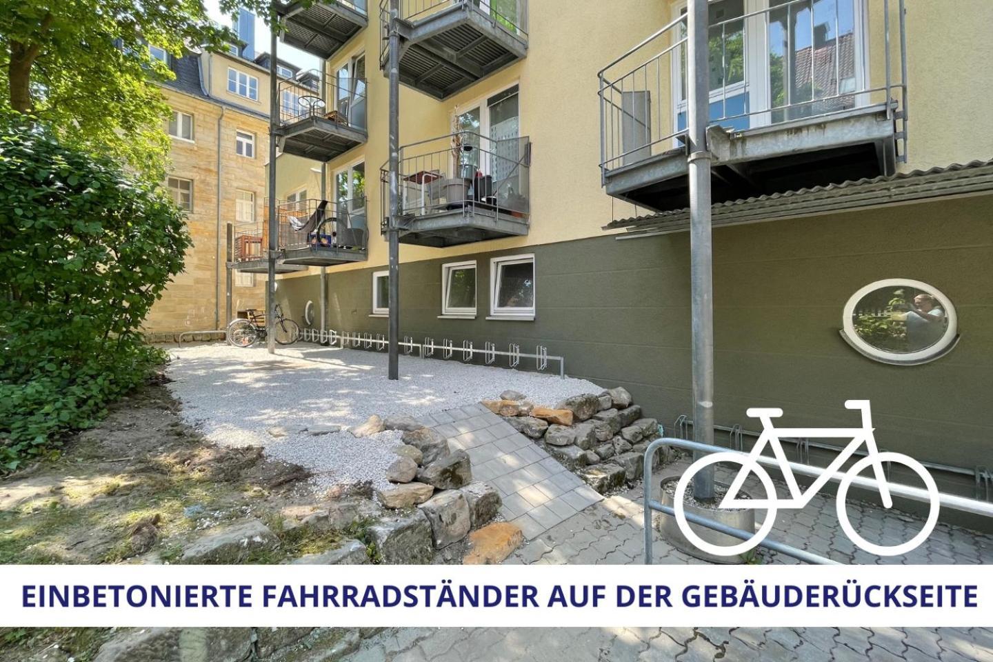 Apartment Wahnfried No2 - Sehr Zentrales, Ruhiges Cityapartment Mit Balkon, Kueche, Duschbad & Parkplatz